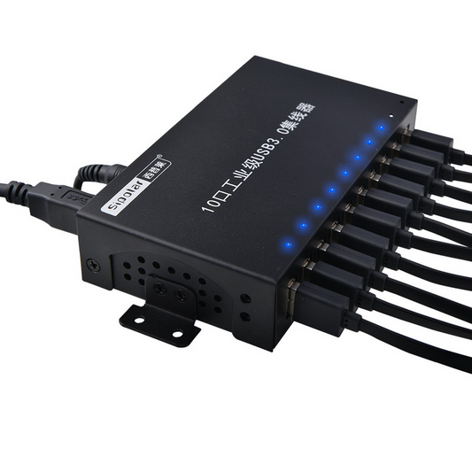 Sipolar 10 Port USB 3.0 Hub 60W 12V 5A